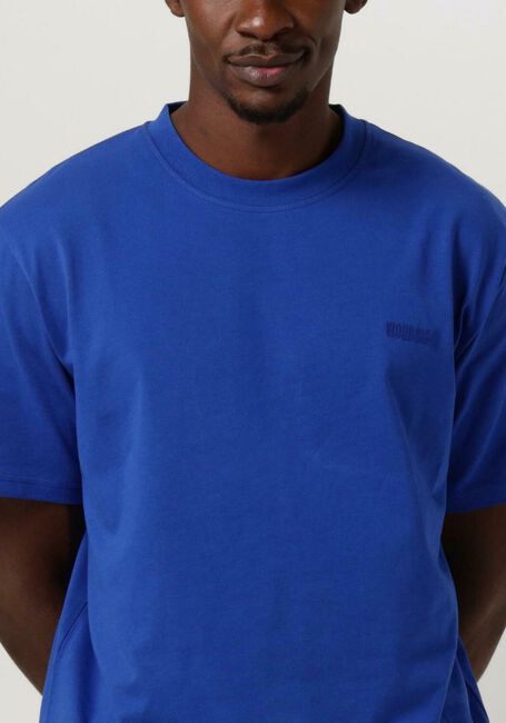 Blauwe WOODBIRD T-shirt WBBAINE BASE TEE - large
