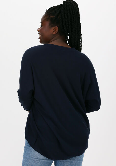 SUMMUM Haut OVERSIZED SWEATER BASIC KNIT en bleu - large