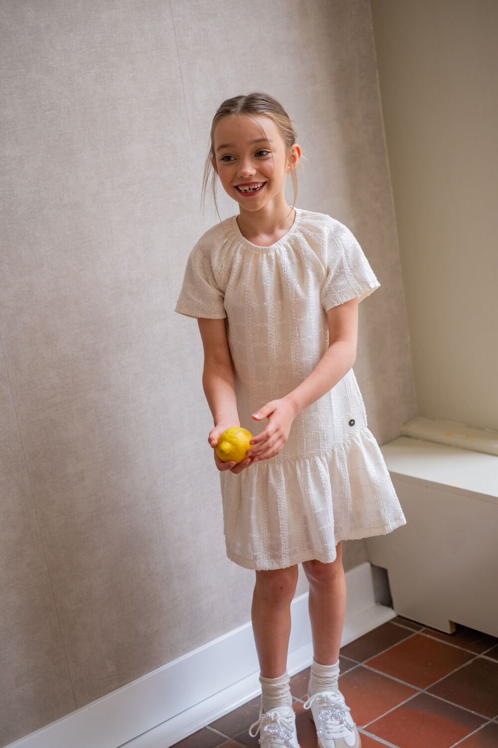 LIKE FLO Mini robe MAAN FLO SEQUINCE DRESS &Eacute;cru - large