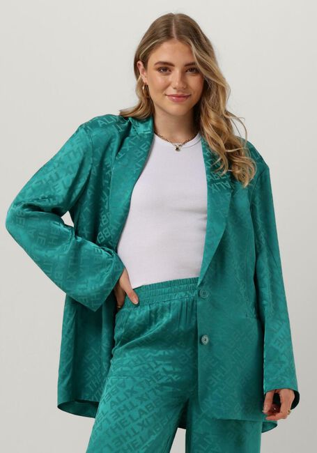 ALIX THE LABEL Blazer LADIES WOVEN OVERSIZED BLAZER TEXT en vert - large