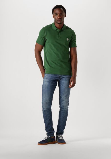 PS PAUL SMITH Polo MENS SLIM FIT SS POLO SHIRT ZEBRA en vert - large