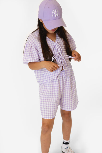 Lila Salty Stitch  GINGHAM BLOUSE - large