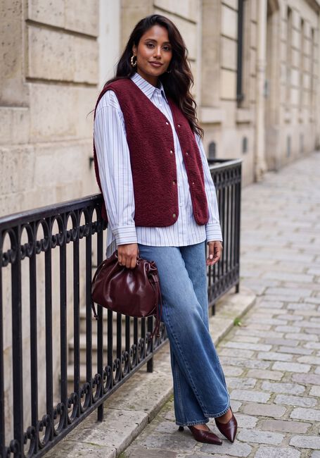 Bordeaux OBJECT Gilet OBJELLA WAISTCOAT NOOS - large