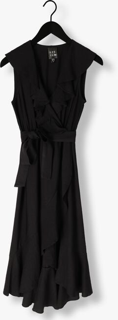 Zwarte ACCESS Midi jurk SLEEVELESS DRESS WITH RUFFLES - large