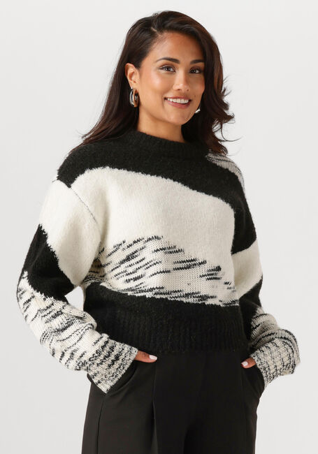 Zwarte ANOTHER LABEL Trui BRISSA KNITTED PULL L/S - large