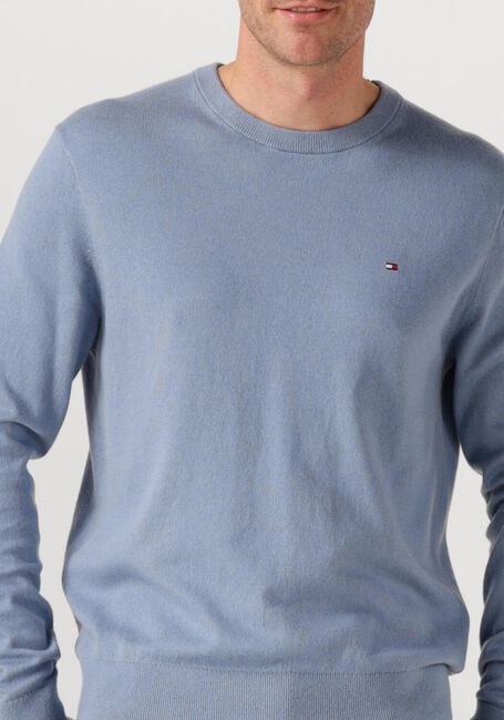 TOMMY HILFIGER Pull PIMA ORG CTN CASHMERE CREW NECK Bleu clair - large