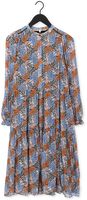 Blauwe SECOND FEMALE Midi jurk ITEA DRESS Blauwe SECOND FEMALE Midi jurk ITEA DRESS - medium
