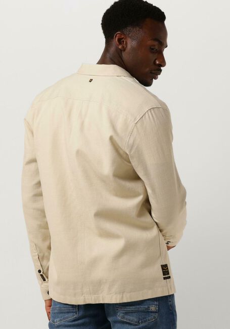 Beige PME LEGEND Overshirt LONG SLEEVE SHIRT TENCEL BLEND - large