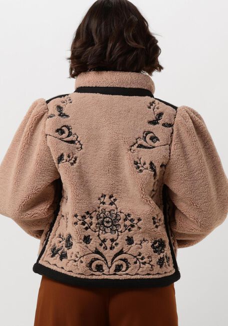 ANTIK BATIK Manteau Teddy SALIBA JACET en marron - large