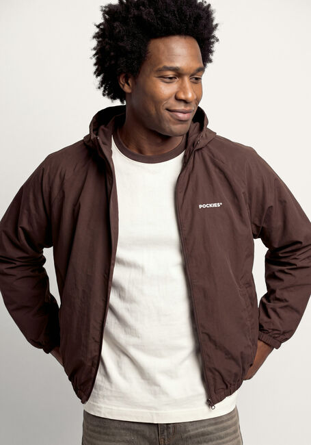 Bruine POCKIES Jack VINEYARD RIPSTOP WINDBREAKER - CHOCOLATE - large