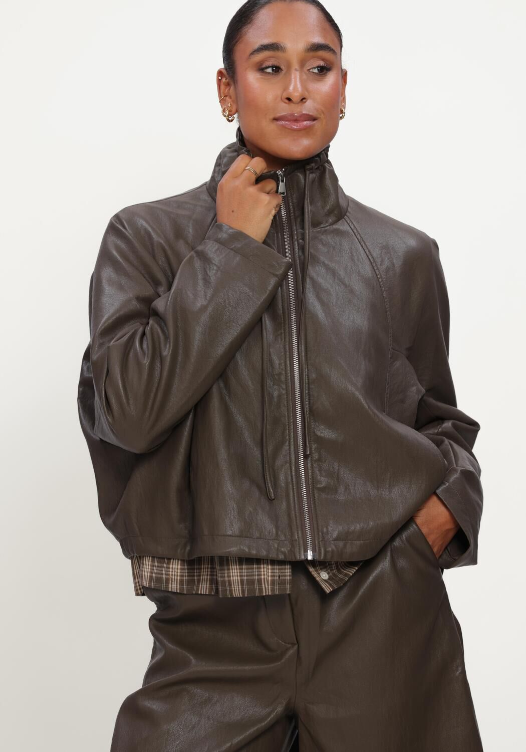 Bruine CIRCLE OF TRUST Jassen DEMI JACKET - large