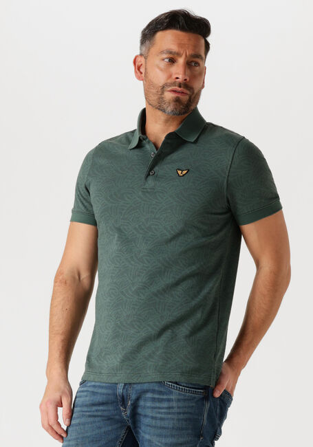 PME LEGEND Polo SHORT SLEEVE POLO JACQUARD JERSEY en vert - large