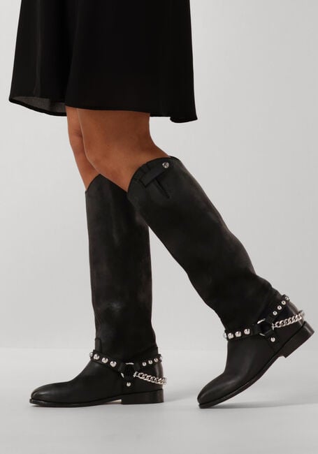 ELENA IACHI Bottes hautes A5683 en noir - large