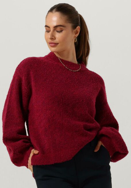 NOTRE-V Pull NV-CLARICE BOUCLE KNIT BLOUSE en rouge - large