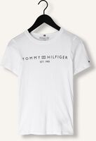Witte TOMMY HILFIGER T-shirt REC CORP LOGO C-NK Witte TOMMY HILFIGER T-shirt REC CORP LOGO C-NK - medium