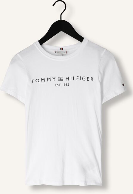 Witte TOMMY HILFIGER T-shirt REC CORP LOGO C-NK Witte TOMMY HILFIGER T-shirt REC CORP LOGO C-NK - large