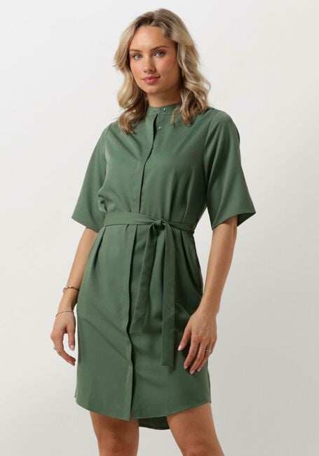 ANOTHER LABEL Robe midi LUCIA DRESS S/S en vert - large