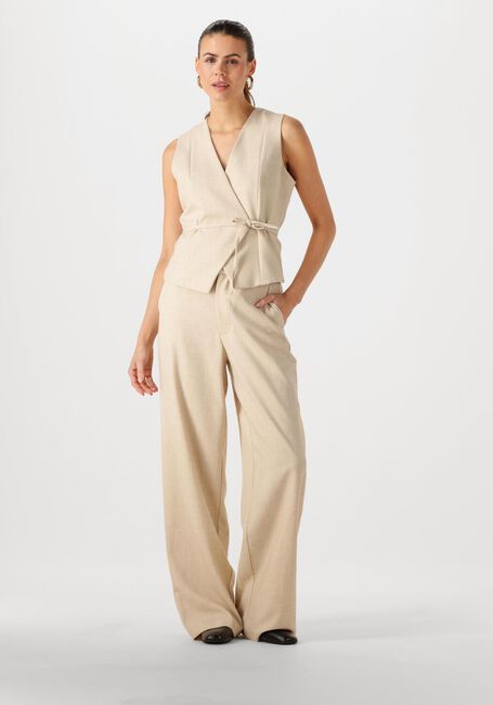 NEO NOIR Gilet SAMARA MELANGE WAISTCOAT en beige - large