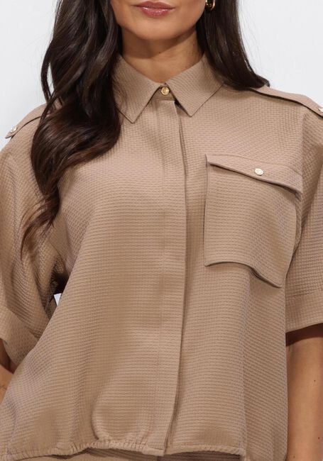 Camel STUDIO ANNELOES  Nellie waffle blouse - large