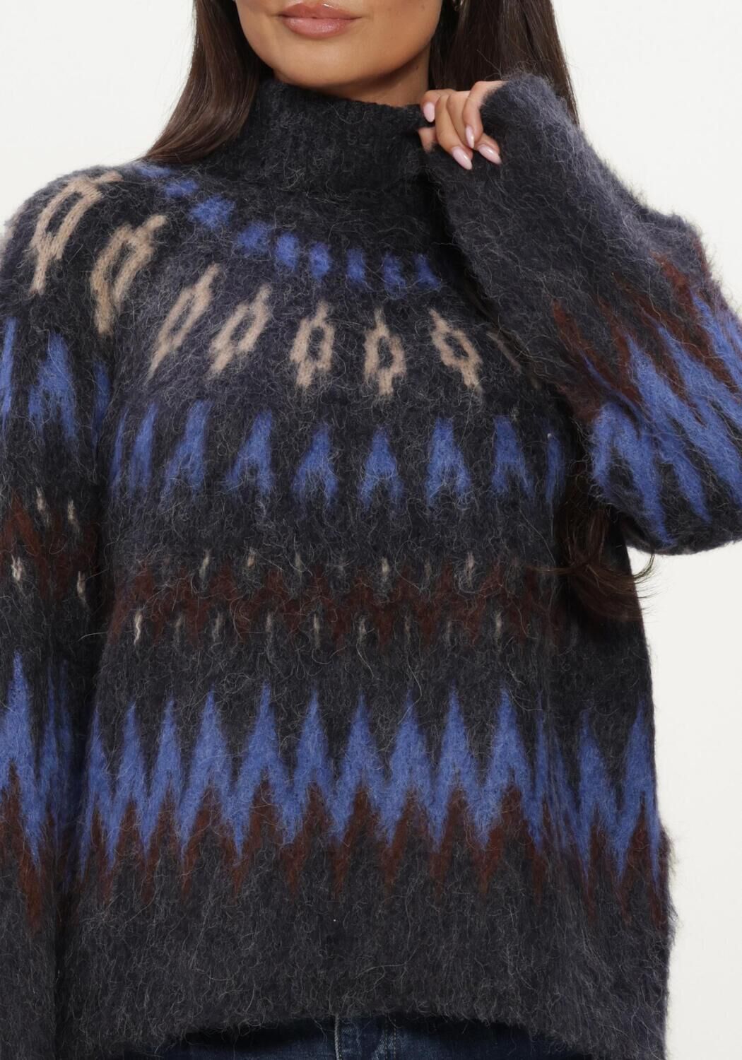 OBJECT Pull OBJJAADE DIANA L/S LO KNIT PULLOVER 147 en multicolore - large