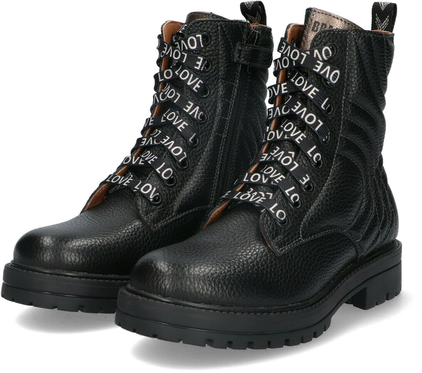 BRAQEEZ GINGER GABRI Bottines &agrave; lacets en noir - large