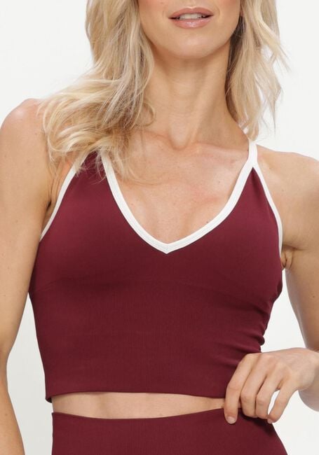 Bordeaux AIM'N Top SHAPE SEAMLESS CROSS BACK BRALETTE - large