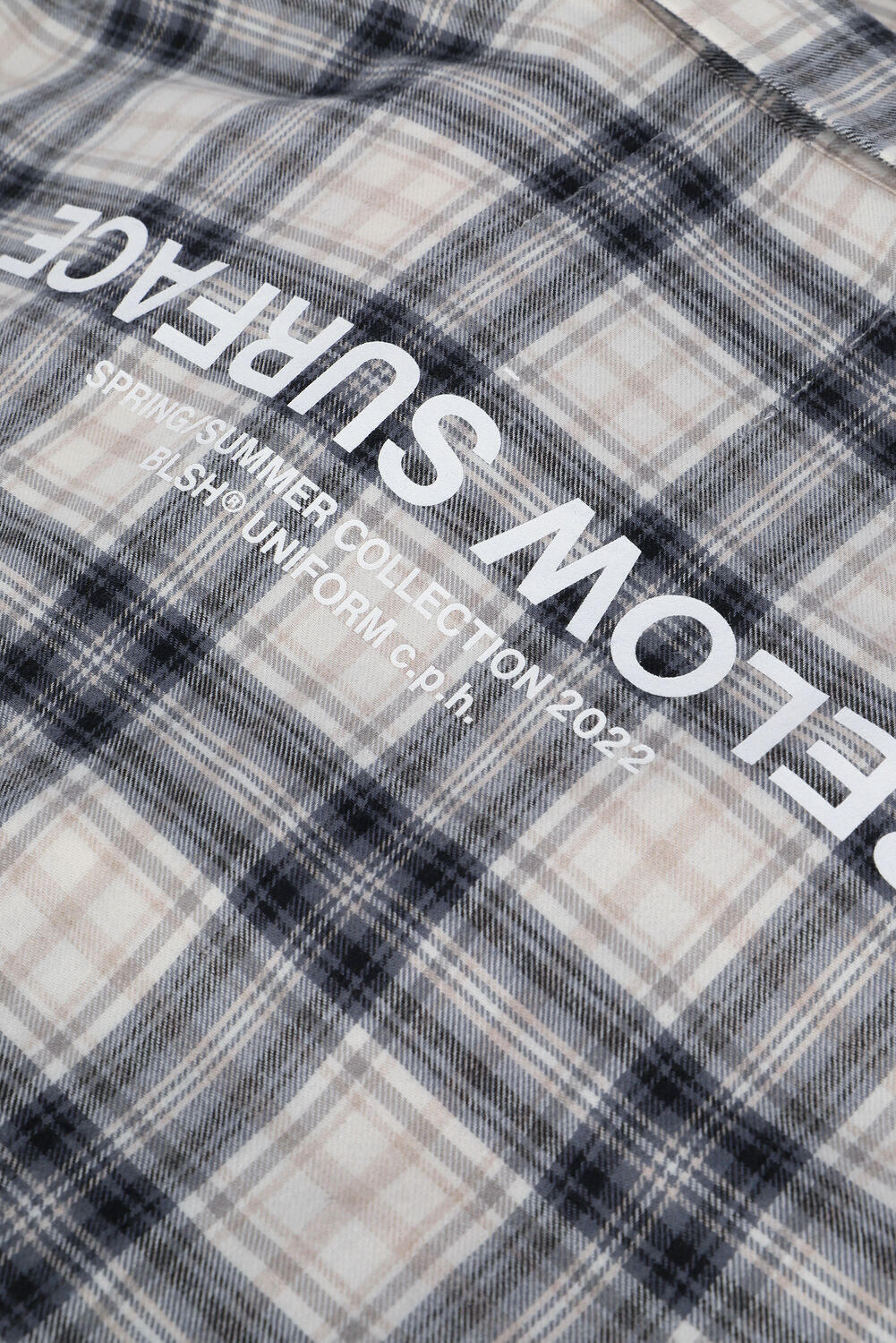 BLS HAFNIA Chemise d&eacute;contract&eacute; BELOW SURFACE FLANNEL SHIRT en beige - large