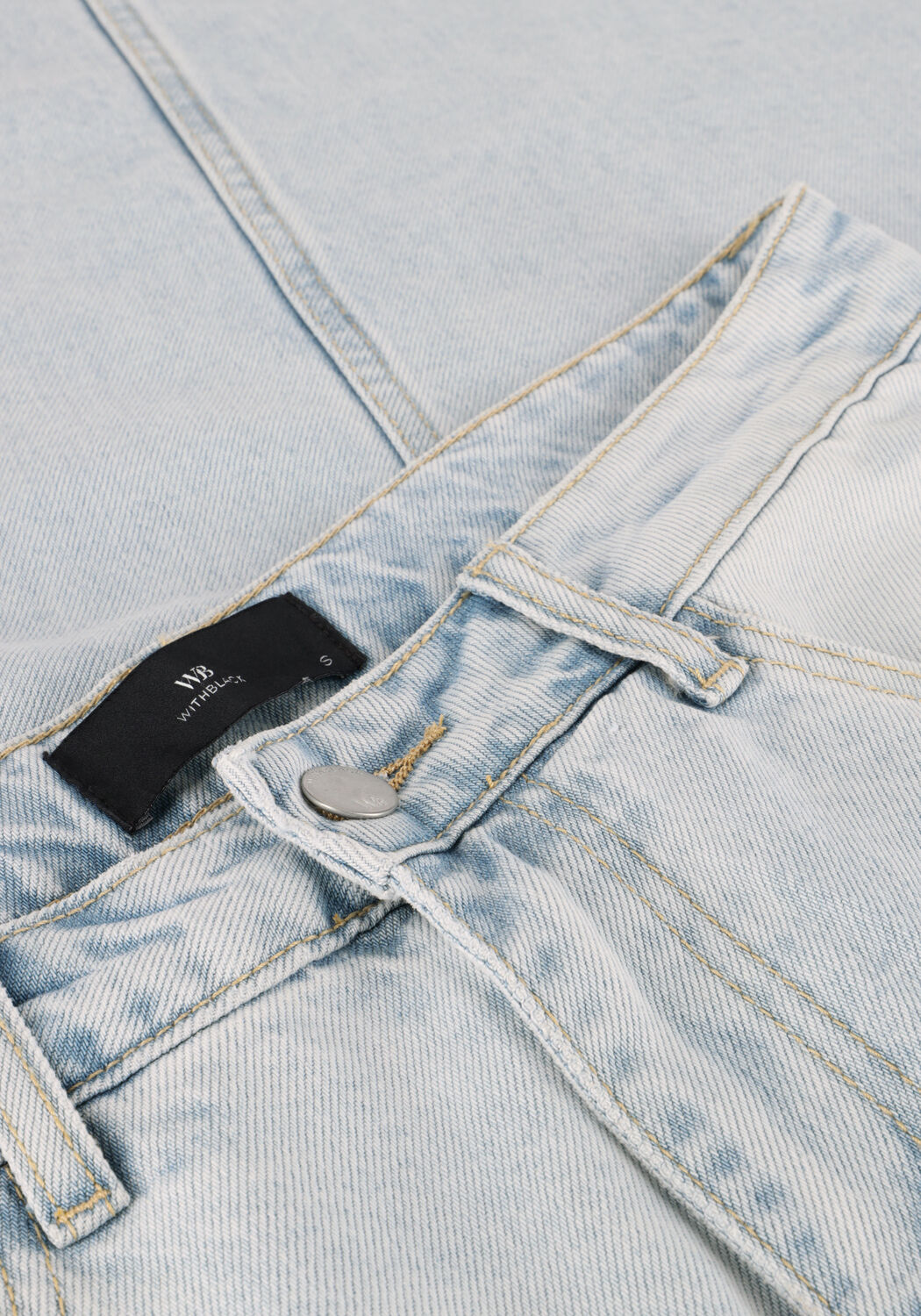 Lichtblauwe WITHBLACK Midirok WBLGALA DENIM SKIRT - large