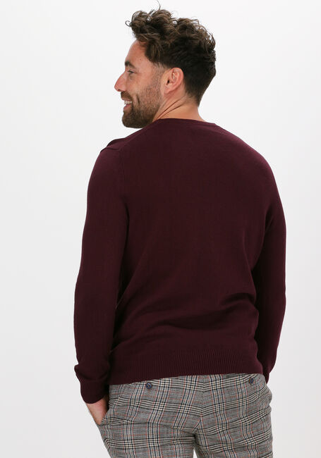 Bordeaux LYLE & SCOTT Trui CREW NECK COTTON MERINO JUMPER - large