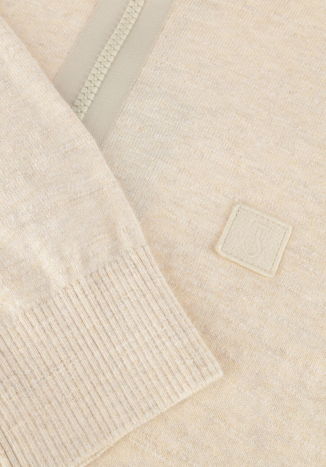 BUTCHER OF BLUE Pull LT CLIFDEN HALF ZIP en beige - large