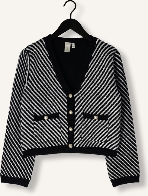Zwarte Y.A.S. Vest YASCHARLA LS SEQUIN KNIT CARDIGAN Zwarte Y.A.S. Vest YASCHARLA LS SEQUIN KNIT CARDIGAN - large