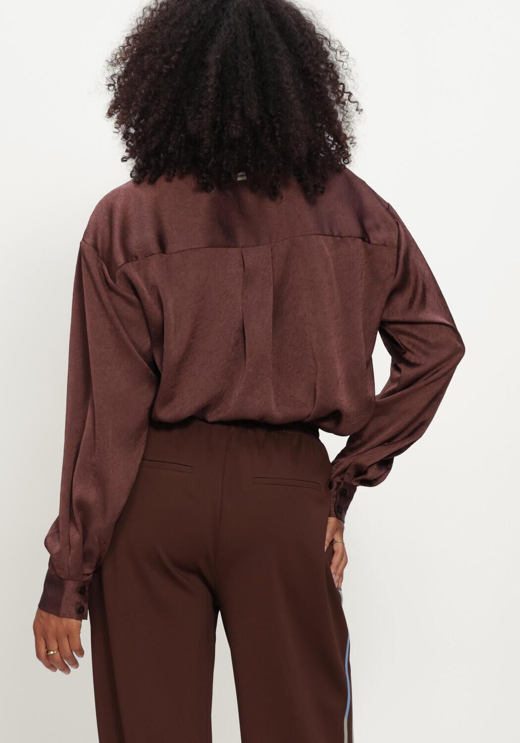 POM AMSTERDAM ROBIN CHOCOLATE BROWN Blouses Bordeaux - large