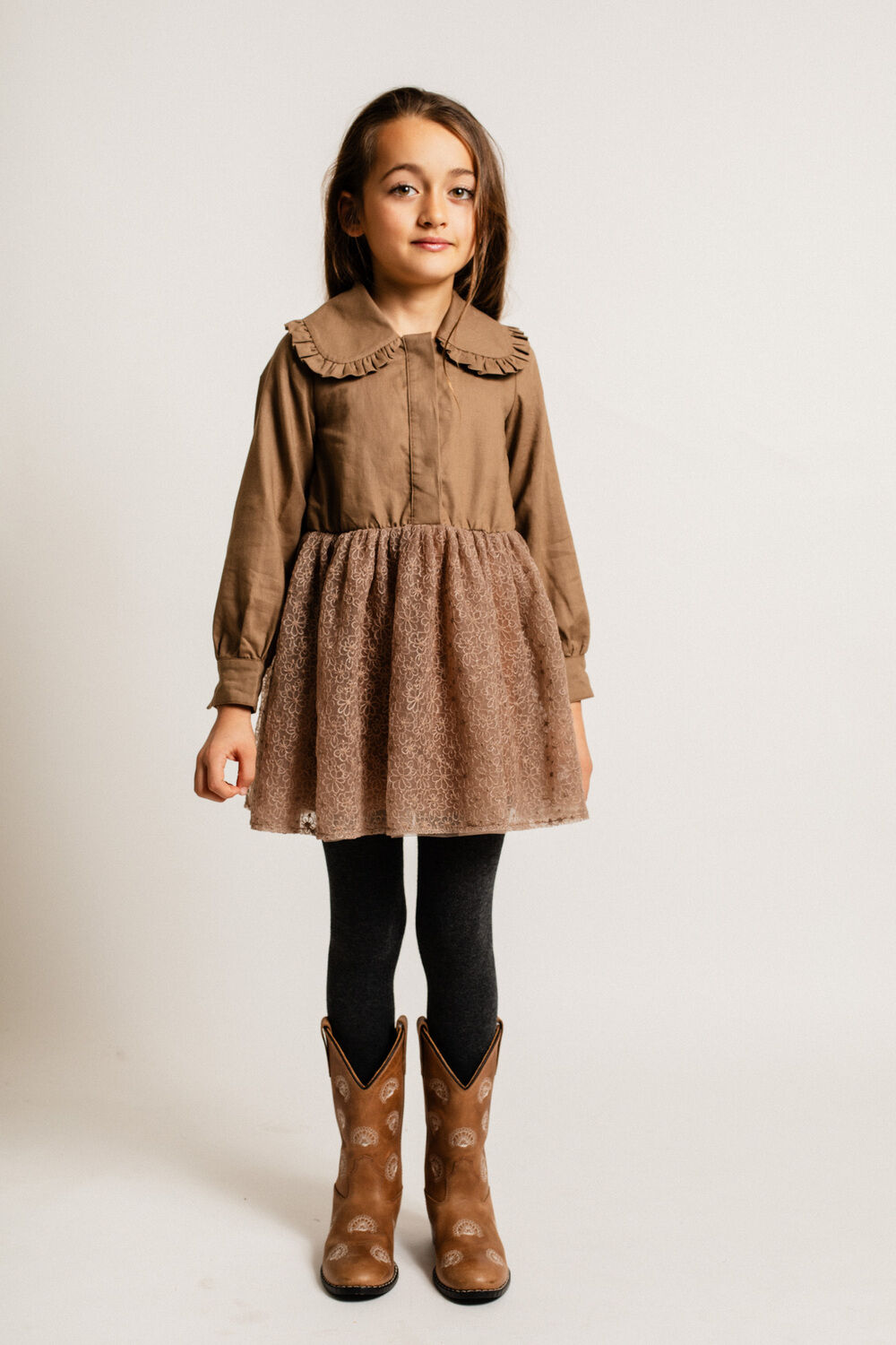 BAJE STUDIO Mini robe BOWIL Kaki - large