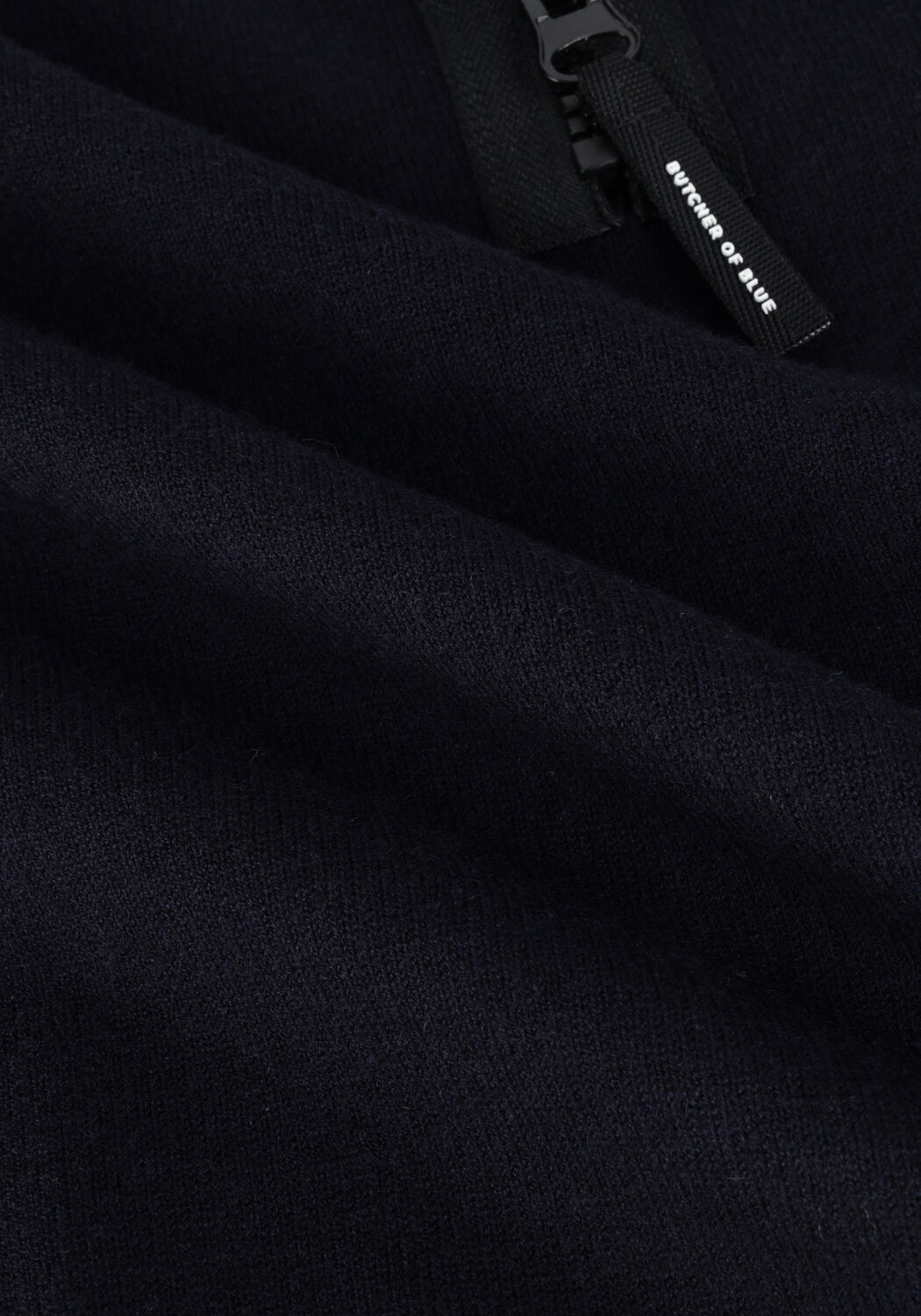 BUTCHER OF BLUE Pull CLIFDEN HALFZIP en bleu - large