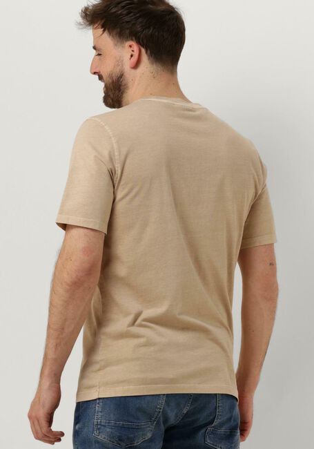 SCOTCH & SODA T-shirt GARMENT DYE LOGO CREW T-SHIRT en beige - large