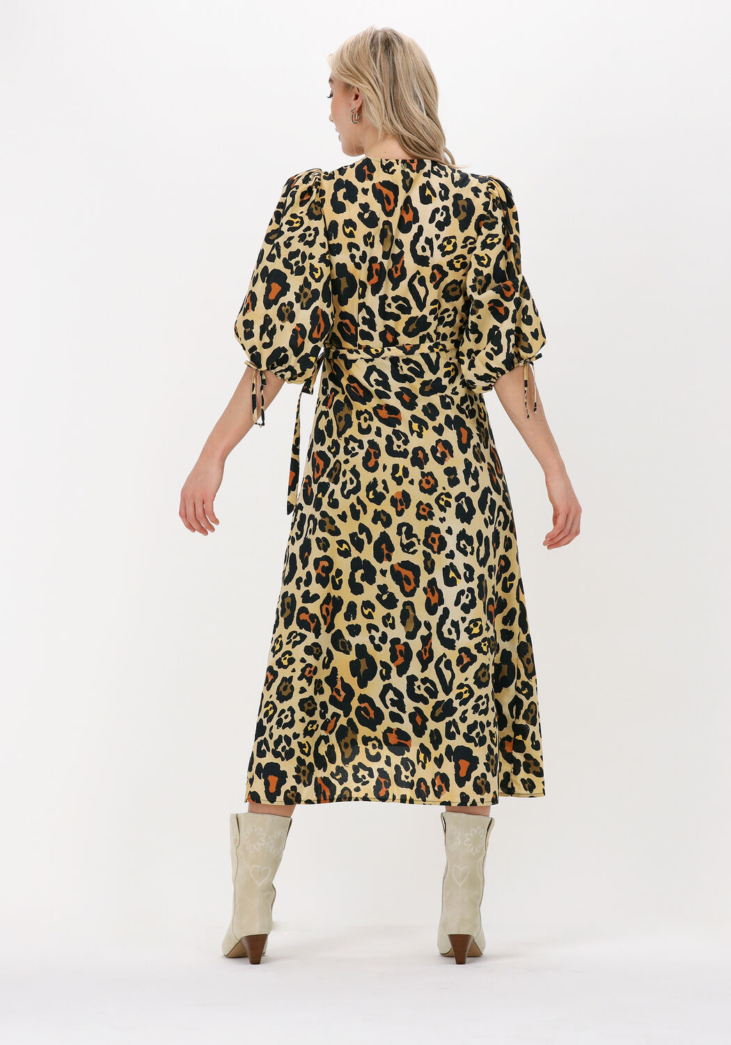 Beige FABIENNE CHAPOT Midi jurk CHARLIE DRESS Omoda