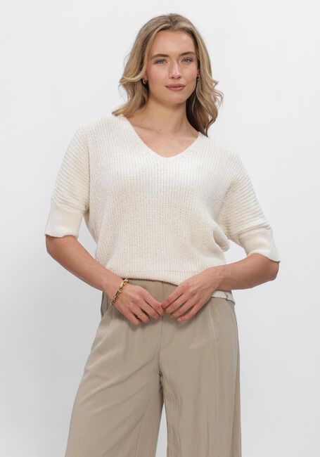 SIMPLE Haut SHORT SLEEVE TOP Cr&egrave;me - large