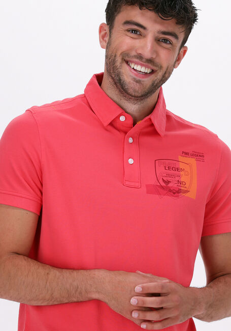 PME LEGEND Polo SHORT SLEEVE POLO STRETCH PIQUE Corail - large