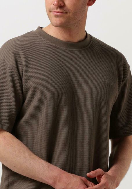 WOODBIRD T-shirt WBBAINE WAFFEL TEE en marron - large