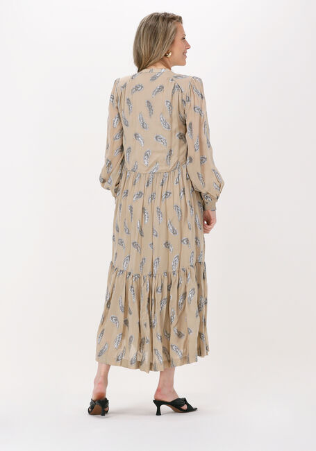 Taupe BRUUNS BAZAAR Maxi jurk DIANTHA WYATT DRESS - large