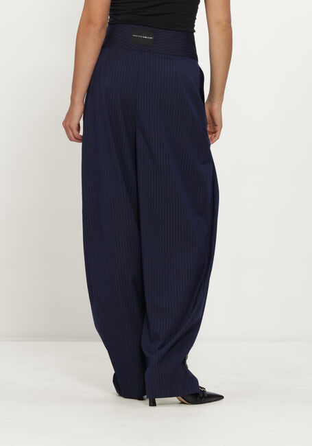 HAUTE L'AMITI&Eacute; NAVY PIN PLEAT TALL PANT Pantalons Bleu fonc&eacute; - large