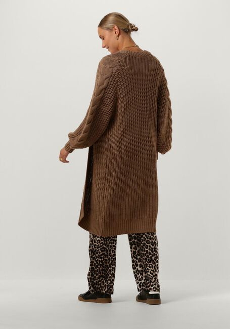 Y.A.S. Gilet YASSANNE LS KNIT CARDIGAN en marron - large