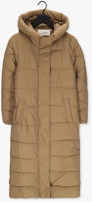 Bruine Y.A.S. Gewatteerde jas YASLIRA LONG PADDED COAT - large