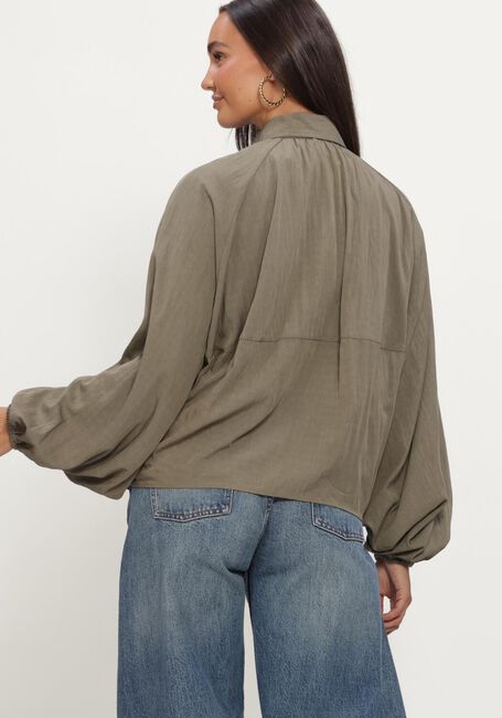 Groene CATWALK JUNKIE  DRAPED BLOUSE - large