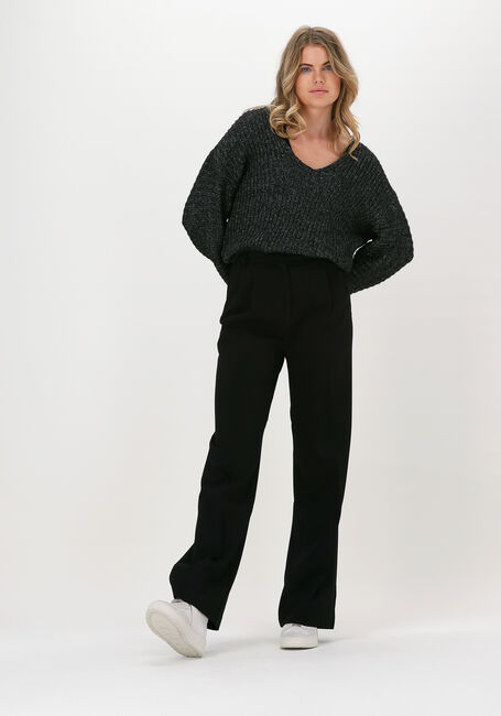 Zwarte ANOTHER LABEL Wijde broek MOORE PLEATED PANTS - large