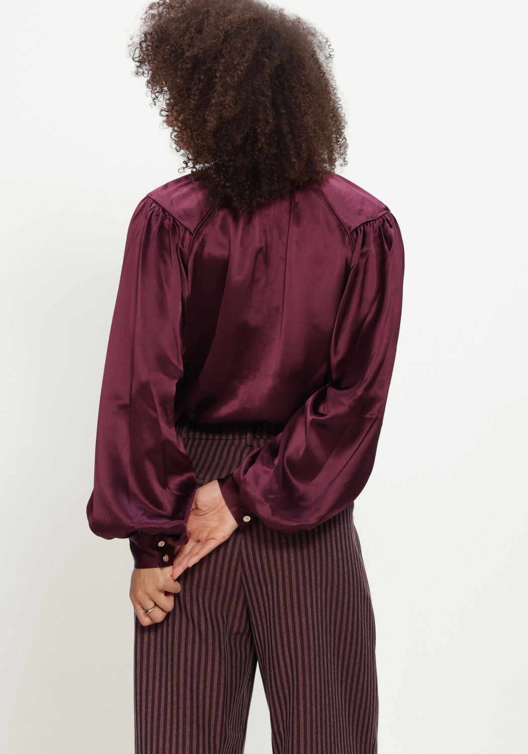 AMAYA AMSTERDAM AUORA BLOUSE Blouses Bordeaux - large