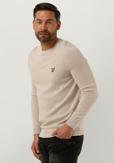 LYLE & SCOTT T-shirt COTTON CREW NECK JUMPER en beige - large