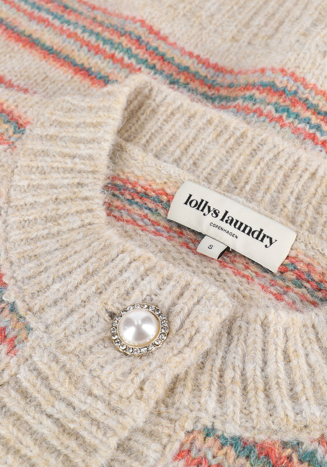 LOLLYS LAUNDRY Gilet UMA CARDIGAN Sable - large