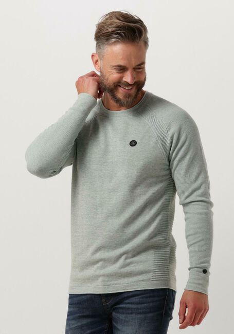 CAST IRON Pull CREWNECK COTTON HEATHER PLATED CREWNECK en vert - large