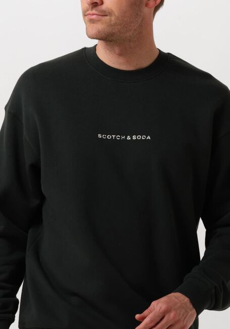 SCOTCH & SODA Chandail LOGO FRONT CHEST SWEATSHIRT Vert foncé - large